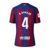 Original Trikotsatz FC Barcelona R. Araujo 4 Heimtrikot 2023-24 Für Kinder